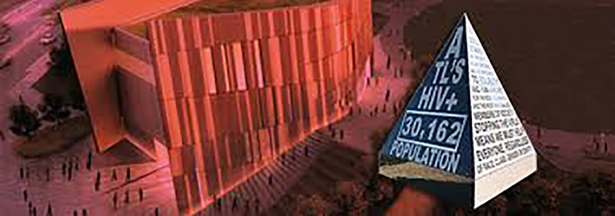 Titelbild für die Partnerschaft von AHF mit dem National Center for Civil and Human Rights zur Enthüllung der Skulptur „Atlantas HIV-positive Bevölkerung heute“.