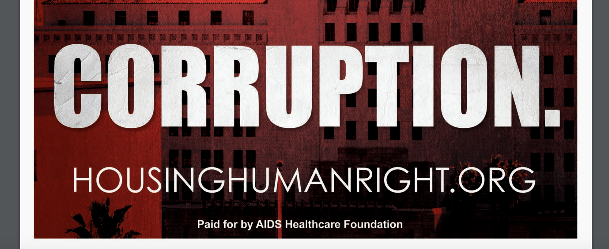 Featured image for AHF’s LA Times’ Ad Names Root of Homelessness … ‘Corruption!’