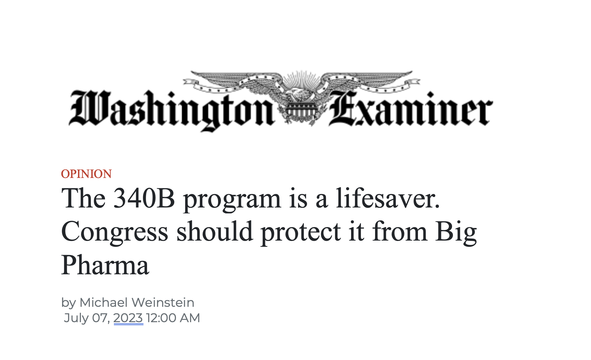 Featured image for The 340B program is a lifesaver. Congress should protect it from Big Pharma