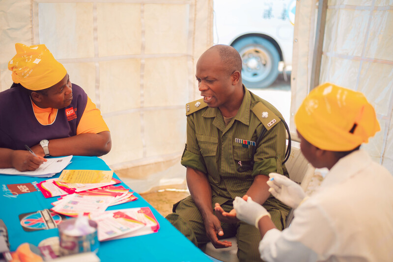 AHF Lesotho Military Testing Event