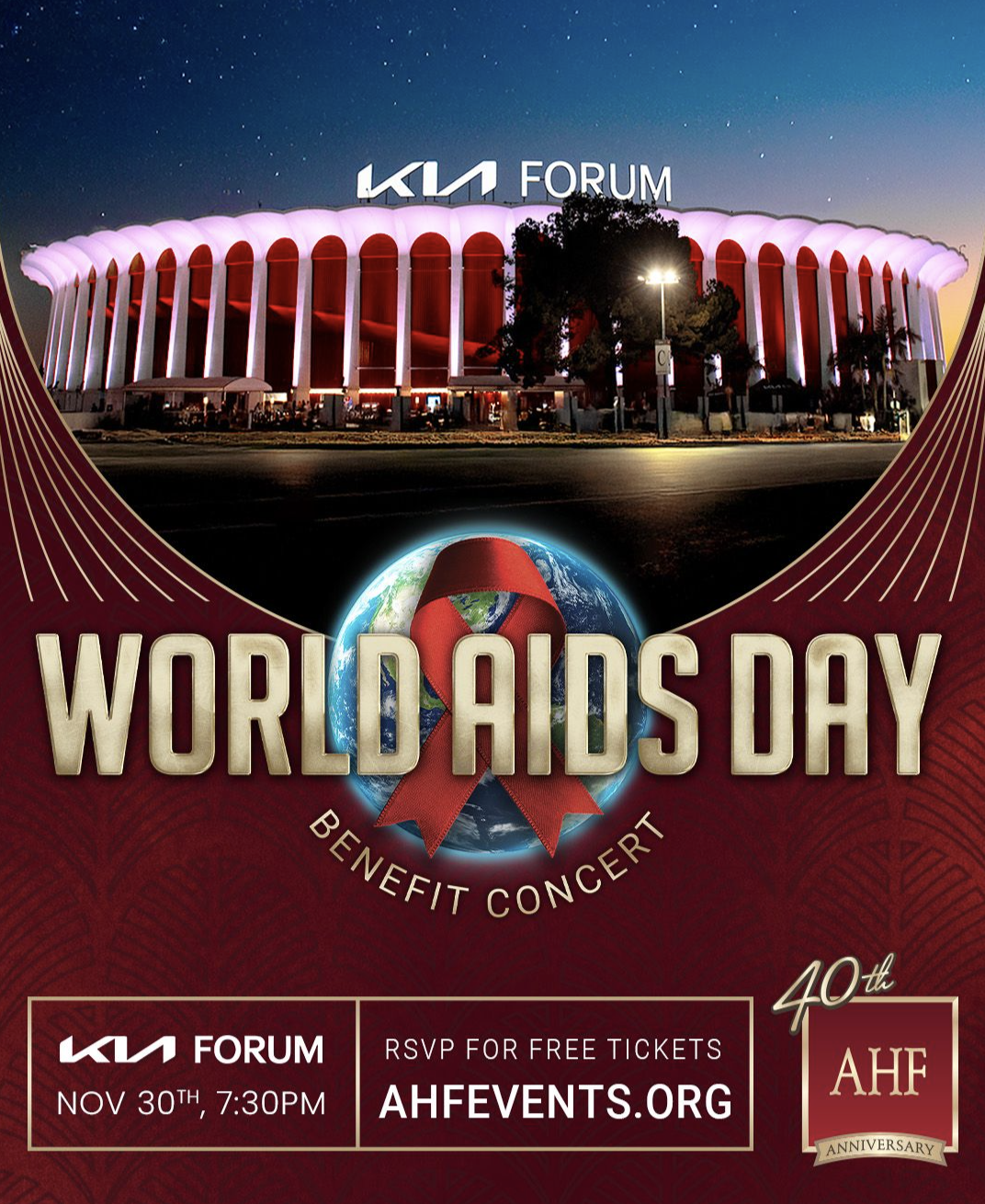 Featured image for “AHF to Mark 40 Years of Global Impact with World AIDS Day Concert in L.A. Nov. 30th”